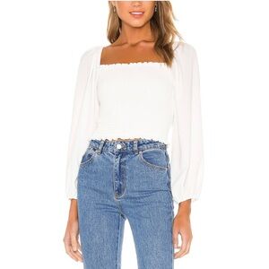 Show Me Your Mumu Mindy Top in White Size Small